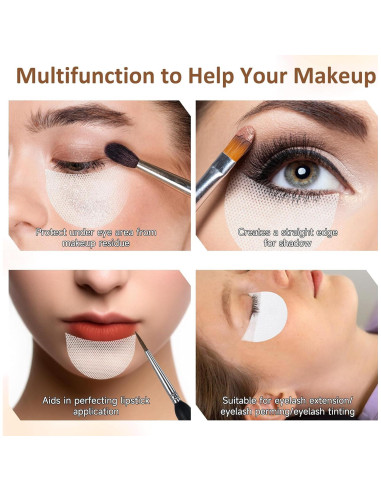 200 Escudos Desechables para Sombra de Ojos Gjinxi - Sin Pelusa