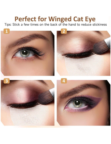 200 Escudos Desechables para Sombra de Ojos Gjinxi - Sin Pelusa