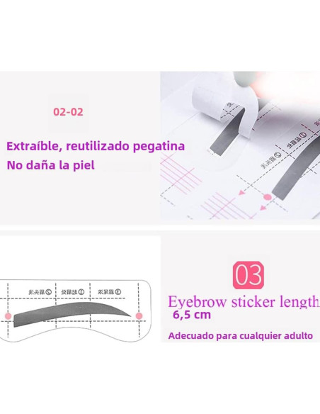 84 Pares Plantillas de Cejas Mzdkjzl - 12 Estilos Ajustables