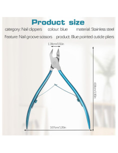 Cortauñas Recto Wanmu para Uñas Gruesas - Acero Inoxidable 2