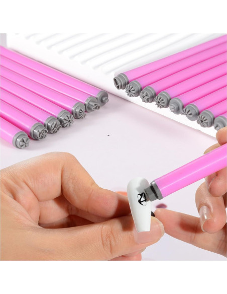 Conjunto de 15 Plumas de Estampado de Uñas JERCLITY - Patrones Florales y Geométricos