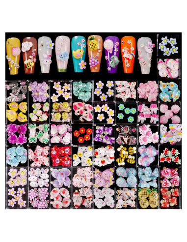 Set de 250 Adornos para Uñas 3D DALOO - Formas Variadas