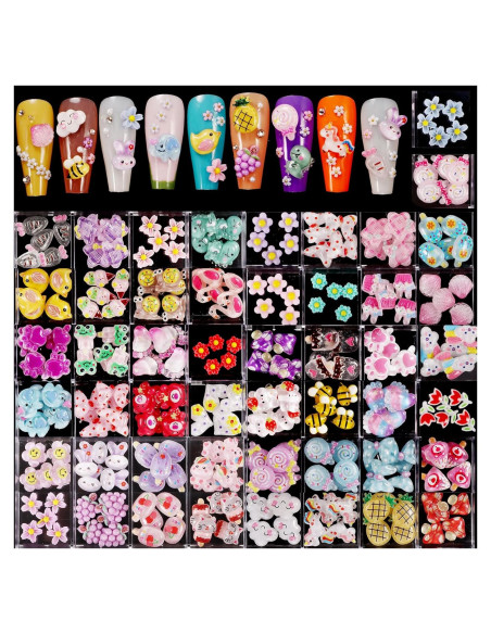 Set de 250 Adornos para Uñas 3D DALOO - Formas Variadas