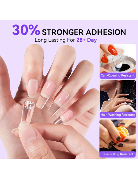 Kit de Pegamento y Removedor de Uñas Makartt 30ml Sólido Fuerte