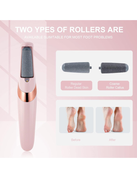 Lima Eléctrica para Pies AOOWU con Luz LED y 2 Velocidades