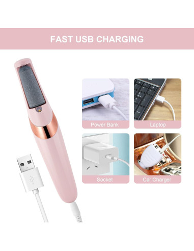 Lima Eléctrica para Pies AOOWU con Luz LED y 2 Velocidades