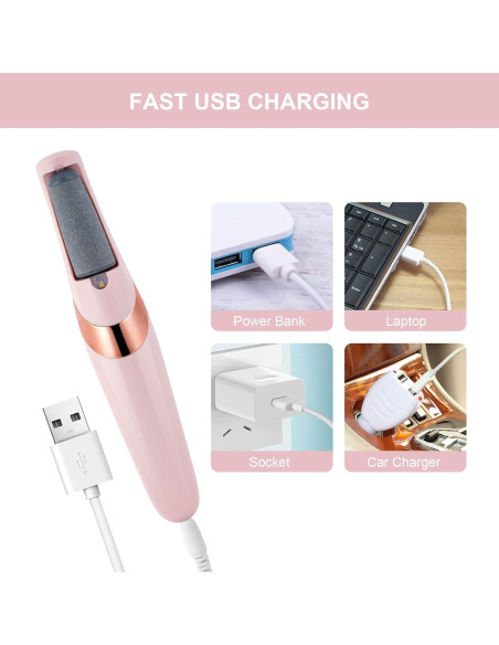 Lima Eléctrica para Pies AOOWU con Luz LED y 2 Velocidades