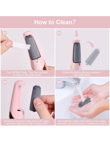 Lima Eléctrica para Pies AOOWU con Luz LED y 2 Velocidades