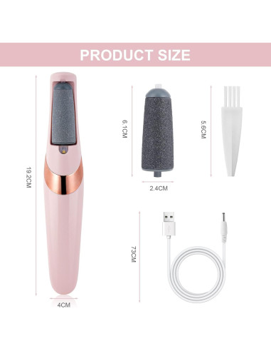 Lima Eléctrica para Pies AOOWU con Luz LED y 2 Velocidades