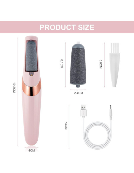 Lima Eléctrica para Pies AOOWU con Luz LED y 2 Velocidades