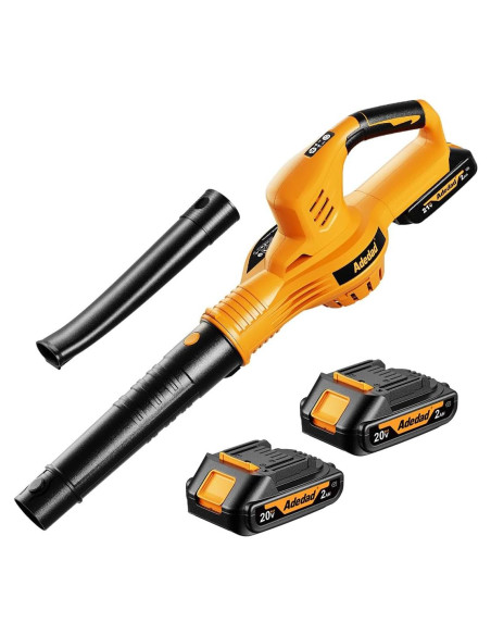 Soplador de Hojas Inalámbrico Adedad 20V 150 km/h 2 Baterías