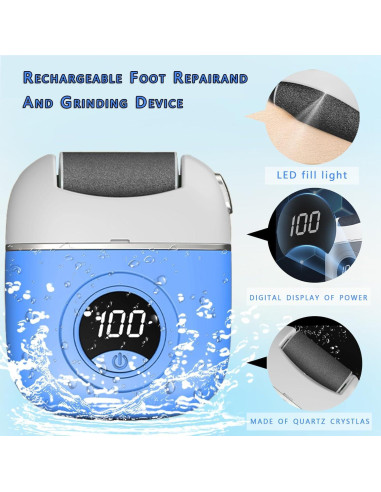 Removedor de Callos Eléctrico Zhanpinc con Pantalla Digital