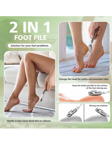 Raspador de Callos BALUCA Acero Inoxidable con 10 Cuchillas