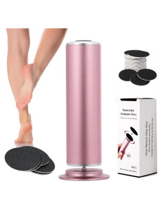 Removedor de Callos Eléctrico FBNIR Rosa con 60 Discos Lija