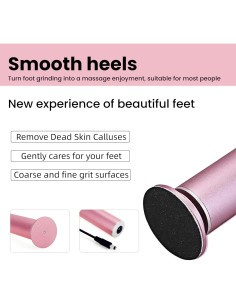Removedor de Callos Eléctrico FBNIR Rosa con 60 Discos Lija 2
