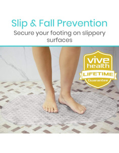 Alfombrilla Ovalada Antideslizante Vive 66x38 cm PVC Transparente 2