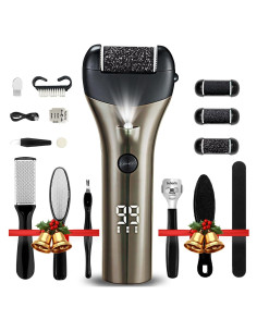 Removedor de Callos Eléctrico Hifireelf con 3 Rodillos y LED