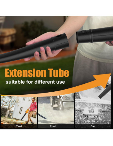 Soplador de Hojas Inalámbrico Adedad 20V 150 km/h 2 Baterías