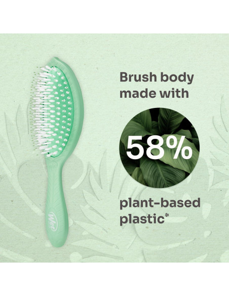 Cepillo Wet Brush Go Green - Tratamiento Aceite de Árbol de Té