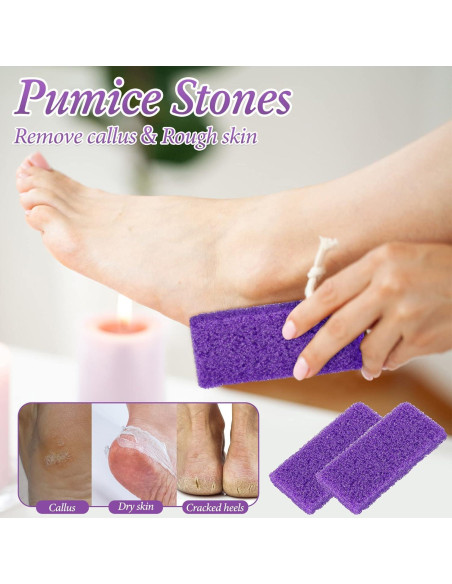 200 Piezas Piedra Pómez Exfoliante para Pies Dunzy 9x4.5cm