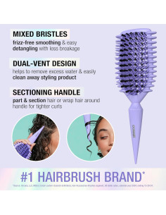 Cepillo para Cabello Conair Curl Define Pro - Doble Ventilación - Púrpura 2