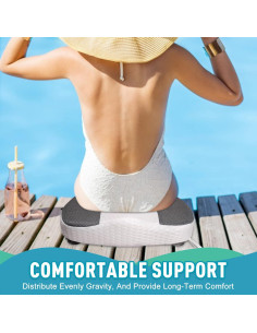 Asiento Elevador para Jacuzzi Idle Hippo, Almohada Ergonómica 4D 2