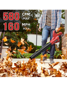 Soplador de Hojas Inalámbrico GIATATHA RXH6002 21V 580CFM 2