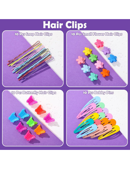 Juego de Accesorios para el Cabello Niñas AuroraY 2194 Piezas