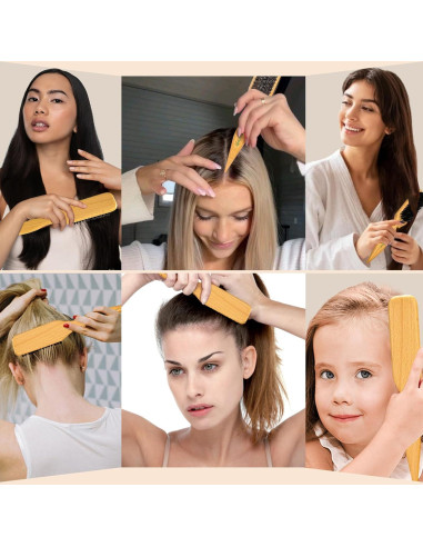 Cepillo de Cerdas de Jabalí Goiple para Alisar Cabello - 2 Piezas