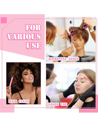 Juego de Estilizado de Cabello Youyole 90 Piezas Rosa
