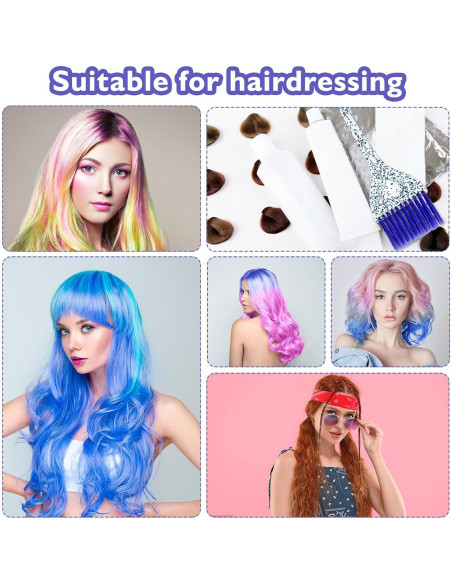 Juego de 6 Pinceles para Tinte de Cabello Abeillo - 3 Colores