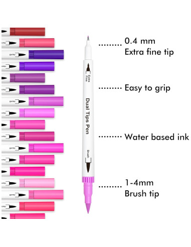Set de Marcadores Doble Punta Lelix 120 Colores + Libro