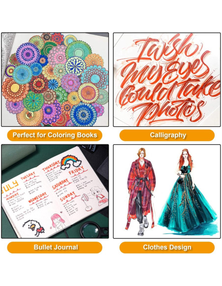 Set de Marcadores Doble Punta Lelix 120 Colores + Libro