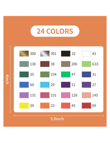 Marcadores de Pintura Acrílica Doble Punta Pindda 24 Colores