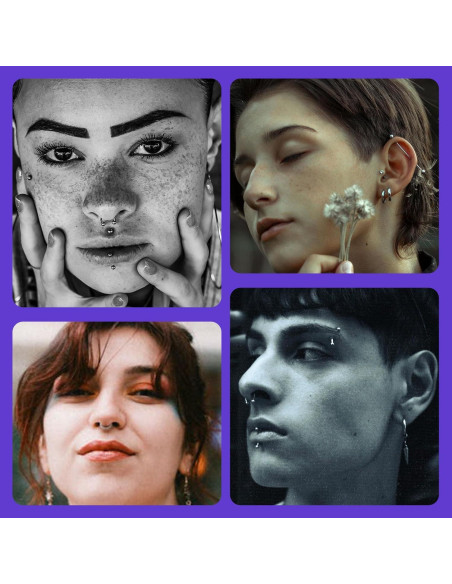 Kit de Piercing 44pcs Usiriy con Agujas 12G a 20G y Herramientas Kit de Piercing 44pcs Usiriy con Agujas 12G a 20G y Herramientas