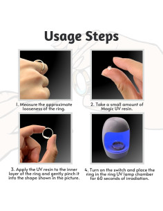 Ajustador de Talla de Anillos Calyders con Resina UV y Lámpara LED 2