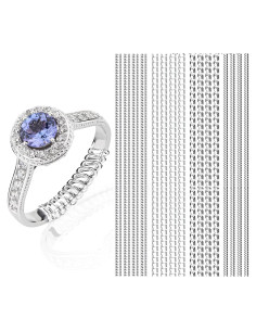 Ajustador de Tamaño de Anillo JRONGHE - 16 Piezas, Silicona Transparente