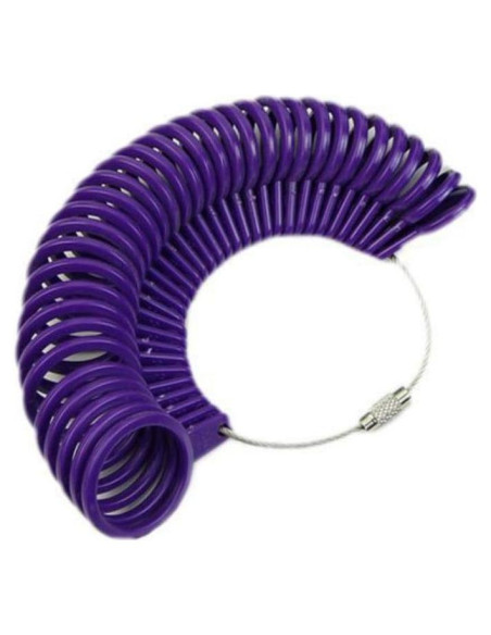Kit de Medición de Dedos para Anillos AKOK Morado 27 Gauge