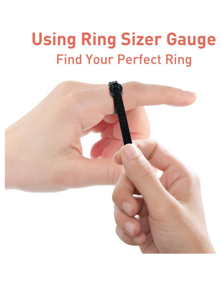 Kit de Medición de Tallas de Anillo 27 Piezas con Cinta Métrica