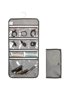 Organizador de Joyería Colgante ANIZER Gris 9 Bolsillos