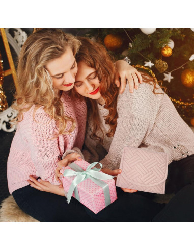 Organizador de Joyería Plegable WOBEVB Rosa 40.6x14cm