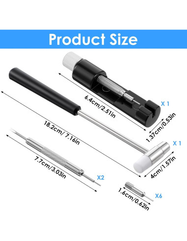 Kit de Herramientas para Ajuste de Correa de Reloj HJZHII