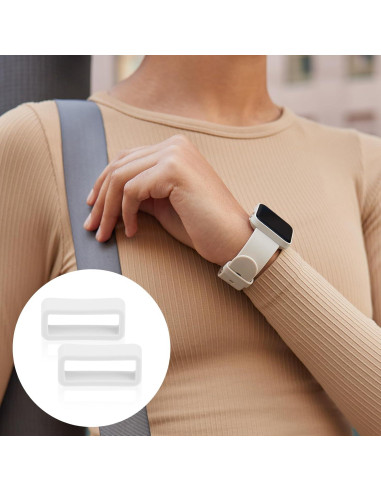 8 Sujetadores de Correa de Reloj Silicona 16mm Multicolor