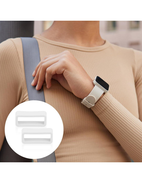 8 Sujetadores de Correa de Reloj Silicona 16mm Multicolor