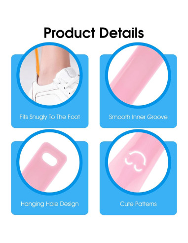 Calzadores de Plástico Prasacco 5 Paquetes 15 cm Portátiles