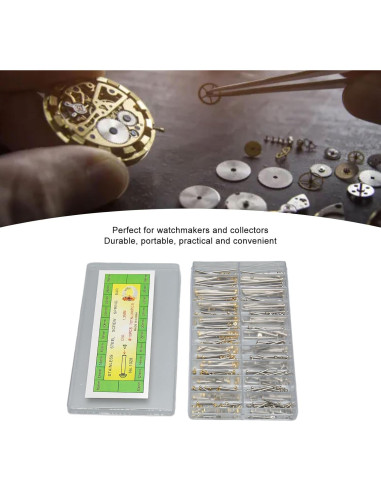 Kit de 200 Tubos de Tornillo para Reloj Yosoo 1.3mm Acero Inoxidable