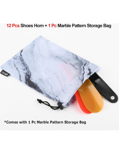 12 Pcs Cuerno de Zapatos Cosmos Plástico 16 cm para Viaje 2