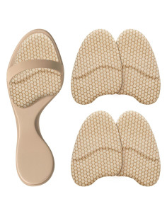 Almohadillas Metatarsales ZAIWOO Beige - 2 Pares Antideslizantes