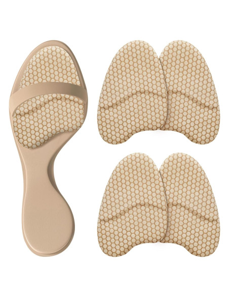 Almohadillas Metatarsales ZAIWOO Beige - 2 Pares Antideslizantes Almohadillas Metatarsales ZAIWOO Beige - 2 Pares Antideslizantes