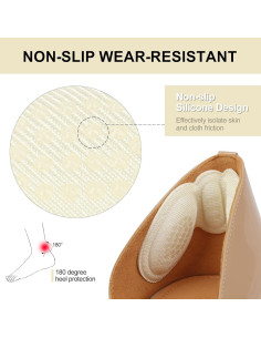 6 Pares Almohadillas para Talones Qgond - Alivio Dolor y Ampollas 2